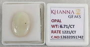 6.71/CT Natural FIRE OPAL with Govt. Lab Certificate-12632D51742